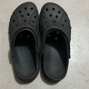 Men’s gray Crocs, size 12